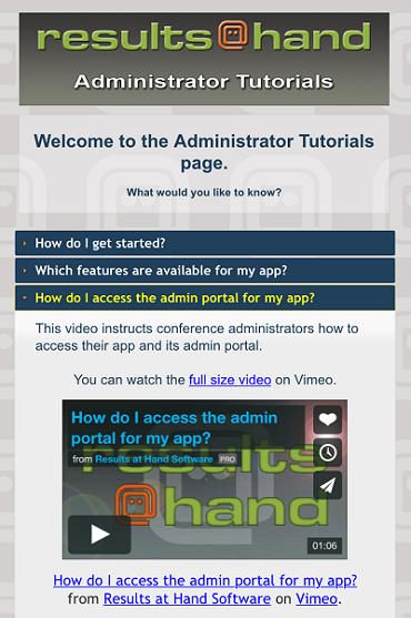 RAH app support library